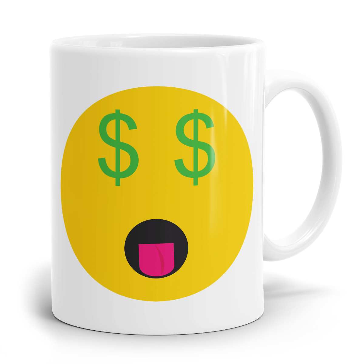 Emoji Emoticons Tasse "Geld Gesicht"
