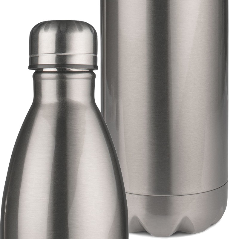 Silberne Trinkflasche, Thermoflasche 750 ml