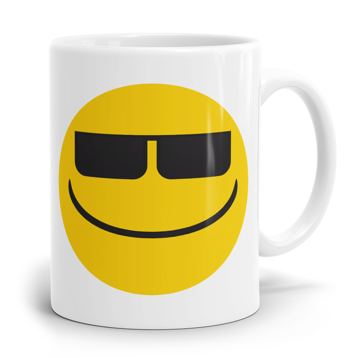 Emoji Emoticons Tasse "Gesicht mit Sonnenbrille"