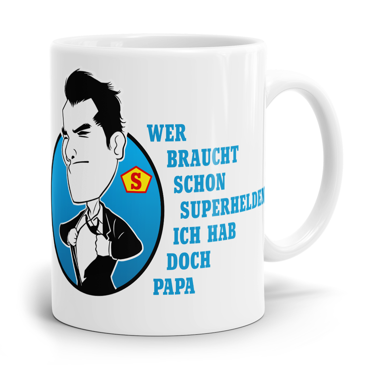Sprüchetasse - Superhelden Papa