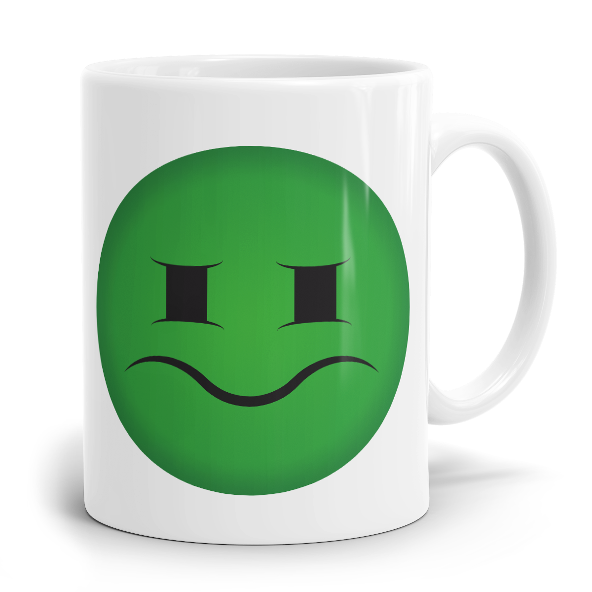 Emoji Emoticons Tasse "Angeekeltes Gesicht"