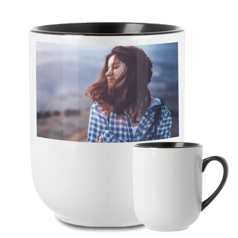 Zweifarbtasse Sofia - Schwarz