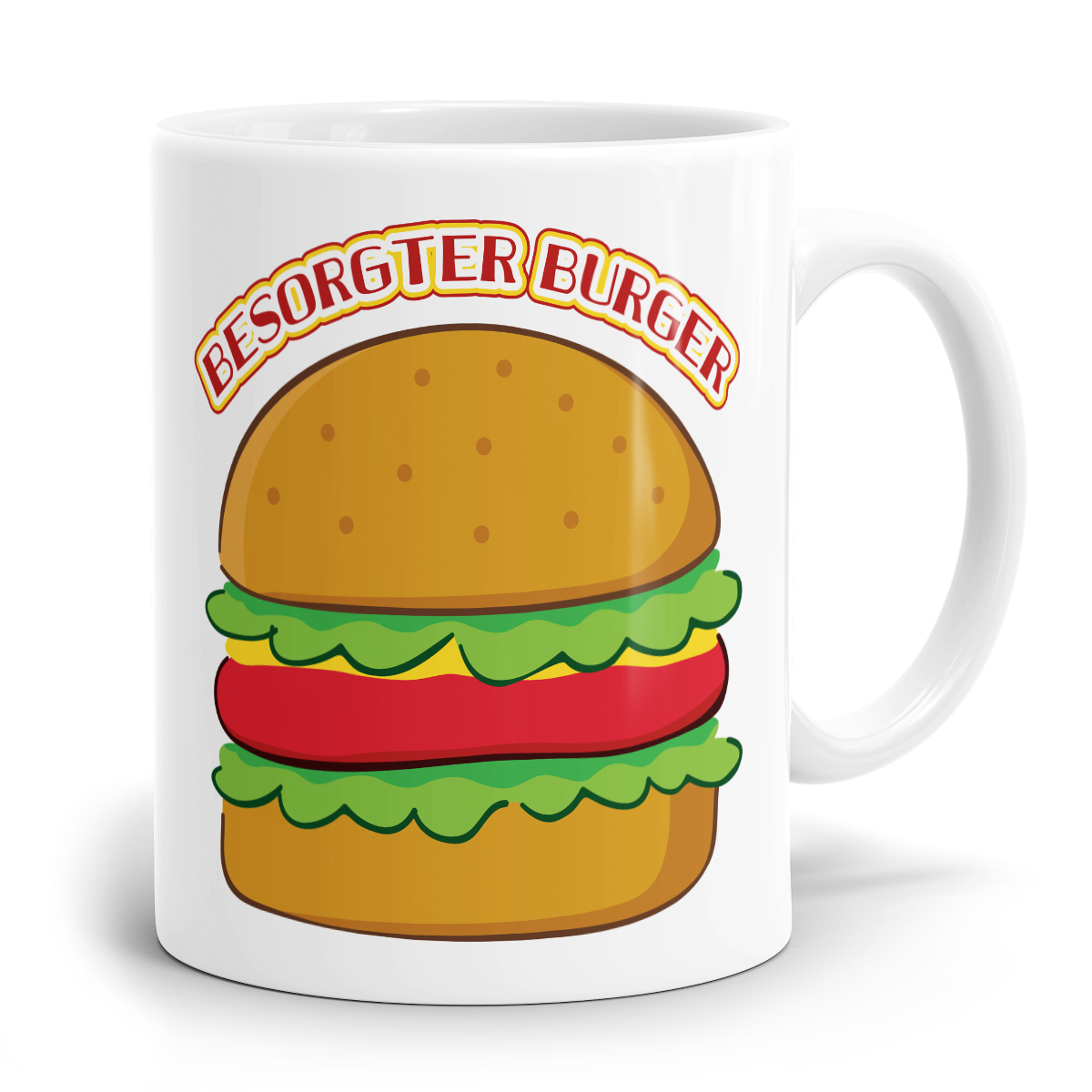 Burger Sprüche Tasse als Geschenkidee